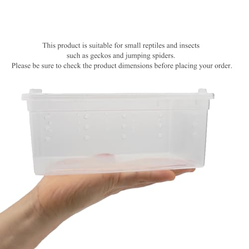 Small Reptile Breeding Box for Reptiles Small Snake Turtle Spiders Geckos Frogs Breeding Box Case Feeding Hatching Container Reptile Tank Terrarium