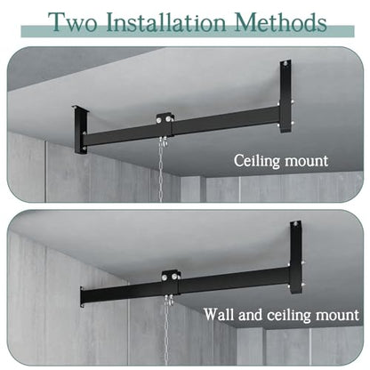 Heavy Bag Hanger w Roller Wall Ceiling Mount 42'' , up to 300 LB Capacity