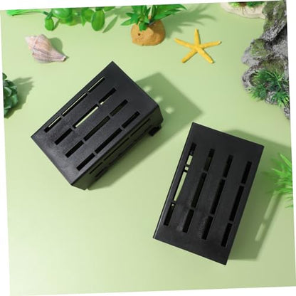 Alipis 4Pcs Aquarium Plant Holder Holes Hanging Plant Pot for Sturdy Plastic Suitable for Aquariums and Aquatic Decor