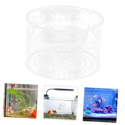 BESPORTBLE Fish Breeding Box for Aquarium Acrylic Isolation Chamber Floating Cover for Betta and Shrimp Breeding