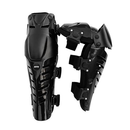 Gute Knee Pads, Adjustable Long Leg Sleeve Gear Crashproof Nonslip Protective Shin Guards for Motorcycle Mountain Biking-1 Pair