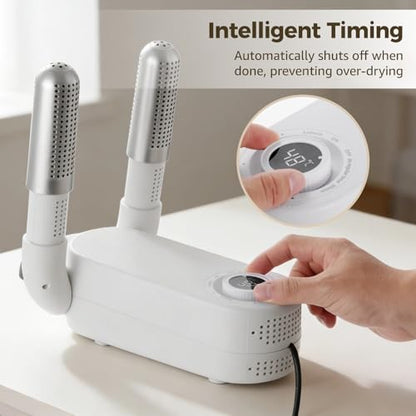 Intelligent Timer Boxing Glove Dryer, Portable Boot Shoe Dryer, 360° Hot Air, Foldable for Gloves, Shoes, and Socks