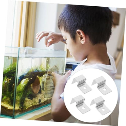 Happyyami 5sets Fish Tank Lid Rack Durable Glass Cover Holders for Aquarium Accessories 4pcs*5