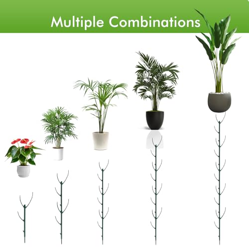 Stackable Twig, 5 Pack Plant Support Frame & Plant Cage Support Rings for Sphagnum, Twig Trellis for Indoor Outdoor Plants Potted Plants Flower Other Climbing Plants