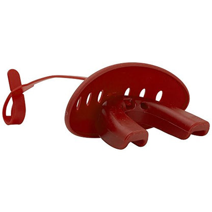 ADAMS USA 3-In-1 Lip Protector Varisty Mouth Guard with Strap - color: Scarlet
