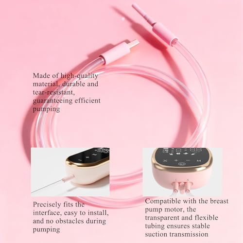 Replacement Tubing Compatible with BabyBuddha Breast Pump Replacemenet Parts Breast Pump Tubing Breast with Connector, Breast Pump Accessories