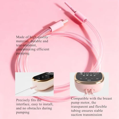 Replacement Tubing Compatible with BabyBuddha Breast Pump Replacemenet Parts Breast Pump Tubing Breast with Connector, Breast Pump Accessories