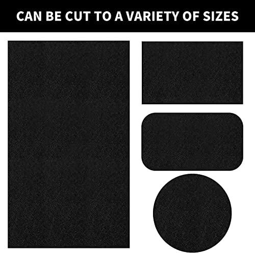 Cut-to-Fit Activated Carbon Filter Sheet Charcoal Air Vent Filters Pad Black Range Hood AC Replacement Fabric Filter 1 Pack 16" x 48" x 0.125" - size: 16" x 48" x 0.1"