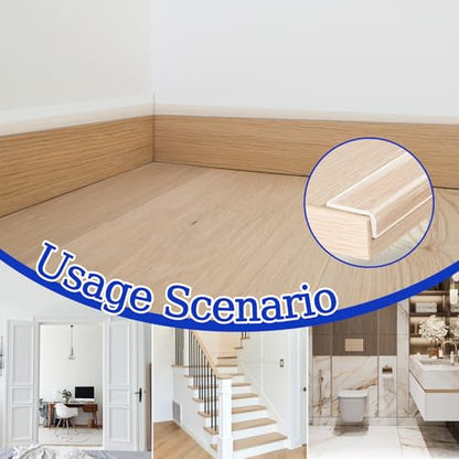 9.84FT Clear 20MM Edge Protector Strip, Self Adhesive Sharp Edge Wrap Cover Tape Soft Corner Protectors, Baby Proofing Corner Guards for Kitchen Countertop/Furniture Against Sharp Corners