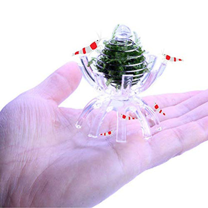POPETPOP Shrimp Feeding Dish-2pack Shrimp Bowls Transparent Shrimp Feeder Food Acrylic Dishes Shrimp Tank Accessories for Shrimp Food