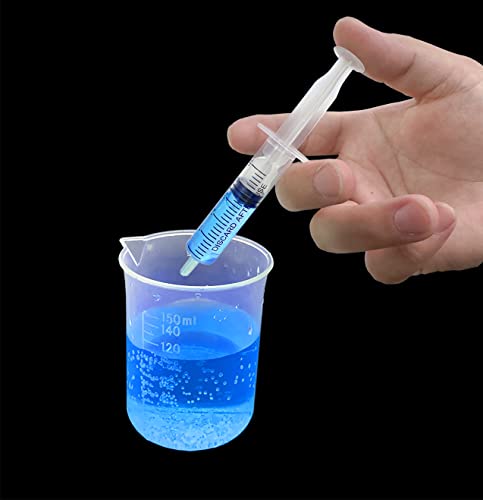 3ml Syringe for Liquid, Oral, Scientific Labs, Measurement, Dispensing, with Cap- 3 Pack 3ml Syringes