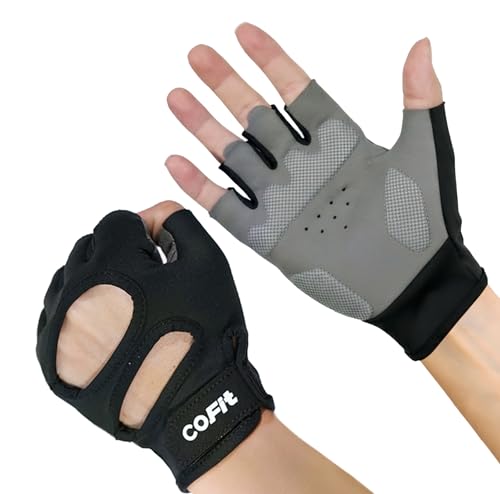 Breathable Workout Gloves, Antislip Weight Lifting Gym Gloves for Men Women, Superior Grip & Palm Protection for Weightlifting, Fitness, Exercise, Training - color: 3. Black and Gray (Backless), size: Small