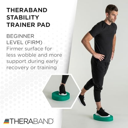 THERABAND Stability Trainer Pad - color: Green - Firm - Beginner, size: Single