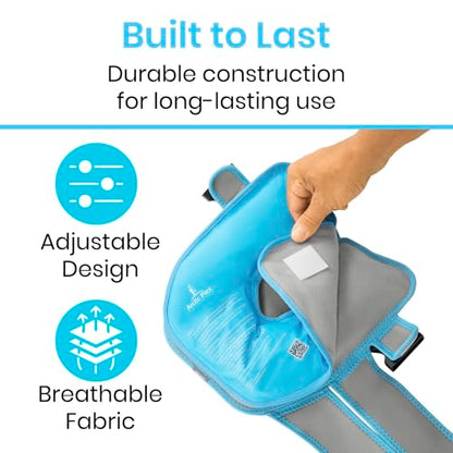 Arctic Flex Shoulder Ice Pack Brace - Cold Reusable Cool Gel Wrap, Hot - style: Shoulder Ice Pack with Pump