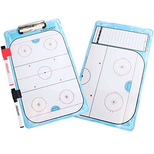 GoSports Premium Dry Erase Coaches Clipboards – Basketball, Baseball, Football, Soccer, Hockey, Volleyball, Lacrosse - color: Hockey