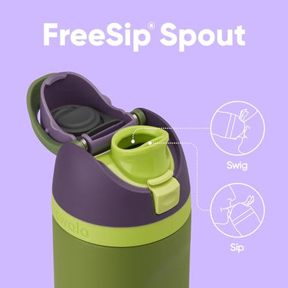 Owala Marvel FreeSip Stainless Steel Water Bottle 24 oz Hulk - color: Hulk, size: 24 Ounces