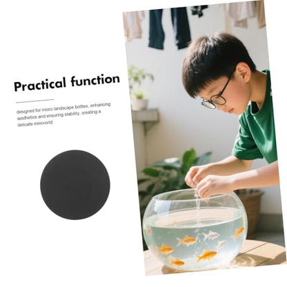 Non-Slip Under Aquarium Mat Fish Pad for Micro Landscape Bottles Shockproof Cushion for Stability and Furniture Protection - size: 25.00X25.00X1.00CM