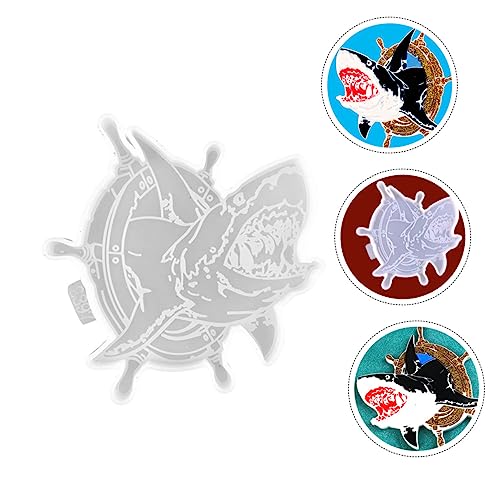 Shark Shape DIY Silicone Coaster for Epoxy Resin Mat Creative Table Decor for Home and Coffee Lovers