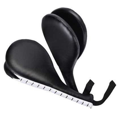 Martial Arts Training Target for Kickboxing and Karate, a Double Kick Pad with Two Striking Leaves for TKD Practice Kicking Pad Drills for Adults and Youth