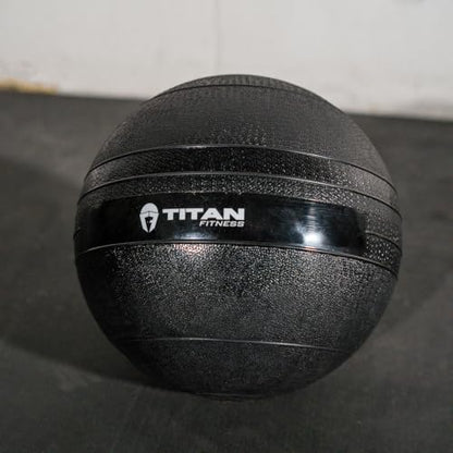 Titan Fitness Rubber Slam Ball, Dead Weight Ball Absorbs Impact, Minimal Bounce, Textured Surface for Strength and Conditioning, Cardio Workouts, Full Body Workout - style: 27.2kg(60파운드)