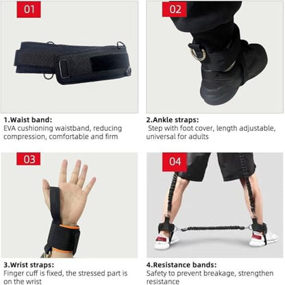 Boxing Resistance Bands, Full Body Physical Workout Trainer