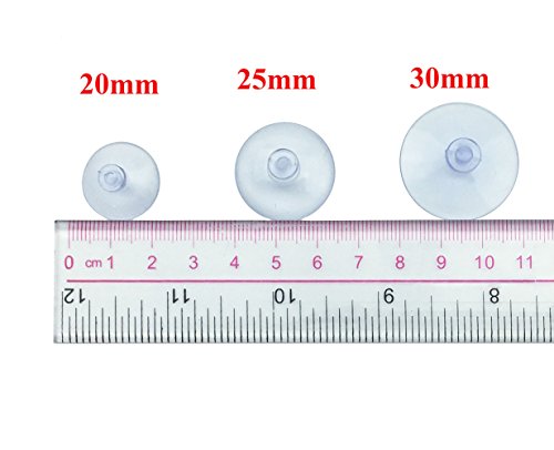 100Pcs Small Suction Cups for Glass, Without Hook Hole, Clear 20mm | PVC, Hold In High Humidity, No Residue, Reusable, Easy Remove, For Car Windows & Glass Tabletops, Smooth Surfaces, Decor