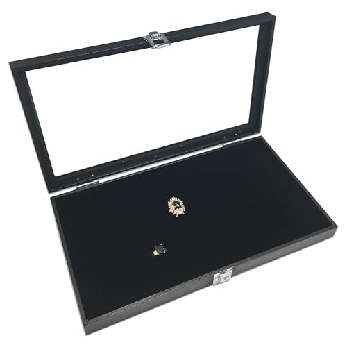 2-Pack 144-Ring Holders Velvet Foam Padding Jewelry Inserts - Tray/Case Liners - Retail Display, Storage (Black) by The Display Guys - color: Black, size: Ring Slots - 144