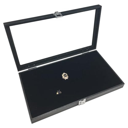 2-Pack 144-Ring Holders Velvet Foam Padding Jewelry Inserts - Tray/Case Liners - Retail Display, Storage (Black) by The Display Guys - color: Black, size: Ring Slots - 144