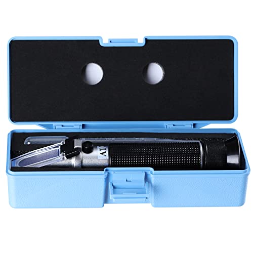 Salinity Refractometer for Seawater Aqaurium Fishkeeping Salinity Tester Meter Dual Scale-Specific Gravity Salinity Hydrometer 0-100PPT & 1.000-1.070