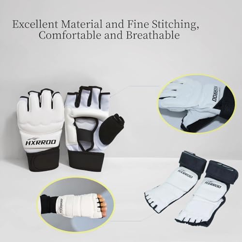 Taekwondo Sparring Gear Set, Head Gear Chest Guard Arm Shin Guard Groin Protective Gear Set for Children Teen Adult - color: red, size: 1#