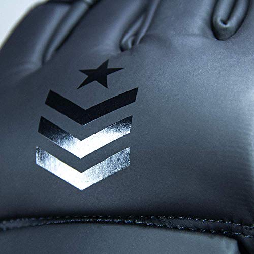 Revgear Premier MMA Grappling Gloves, MMA, Kickboxing, Martial Arts, Boxing - color: Black/Black, size: Large