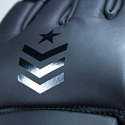 Revgear Premier MMA Grappling Gloves, MMA, Kickboxing, Martial Arts, Boxing - color: Black/Black, size: Large