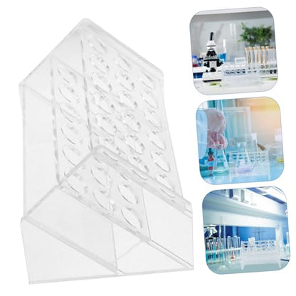 Multifunctional Rack for Test Tubes Storage Organizer with Angled Design for Easy Access Lab Test Tube Holder