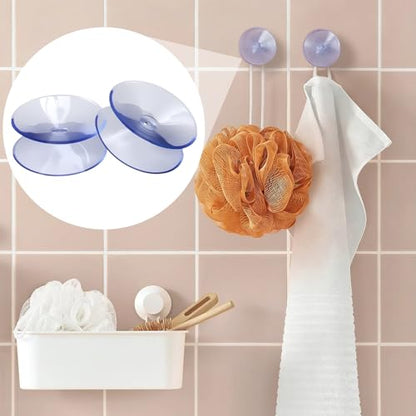 14 Pack Clear Double Sided Suction Cups, 1.2in PVC Small Suction Cups Sucker Pads, Window Sucker Pads Spacers for Glass Furniture Table Mirrors Bathroom