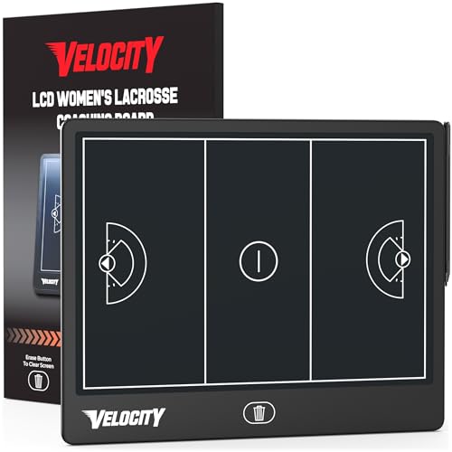 Velocity - Women's Lacrosse LCD Coaching Board - Black - style: Women's Lacrosse