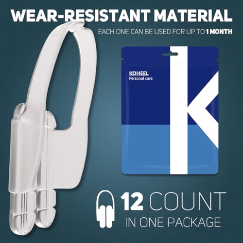 KOHEEL No-Boiling Adjustable Guard, Thin & Comfortable, One Size Fits All Mouth Guard, 12 Count