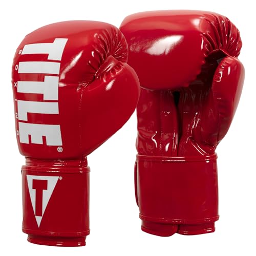 TITLE Boxing Inferno Intensity Elastic Training Gloves - color: Red/White, size: 14 oz