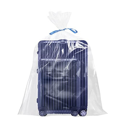 Jumbo Clear Storage Bags, Pack of 6, 40" x 60" XXL Dustproof Plastic Suitcase Bag, Waterproof Storage Bag for Luggage, Chairs, Luggage, Stroller, Kids Bike, Bicycle and Motorbike