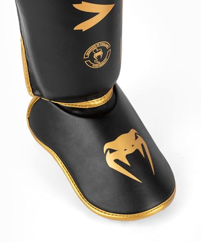 Venum Challenger Standup Shin Guards - color: Black/Gold, size: Medium