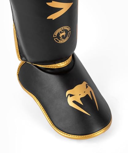 Venum Challenger Standup Shin Guards - color: Black/Gold, size: Large