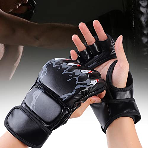 kowaku MMA Boxing Gloves, Gear Lightweight Half Mitts for Women Men Punching Heavy Bag Karate Fighting Arts Grappling, Claw of