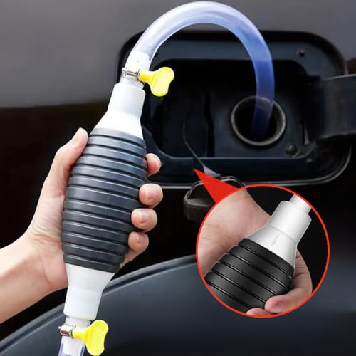 Multifunction Liquid Sucker Pump, 2025 New Manual Fuel Transfer Pump Portable Fuel Siphon Pump, Gasoline Transfer Pump for Motor Oil Fuel Gasoline Diesel Liquid Water Fish Tank (3.3ft) - color: 3.3ft