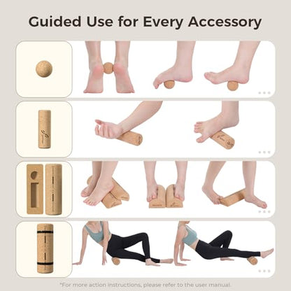 Sportneer Cork Balance Board, Foot and Ankle Strengthener Kit