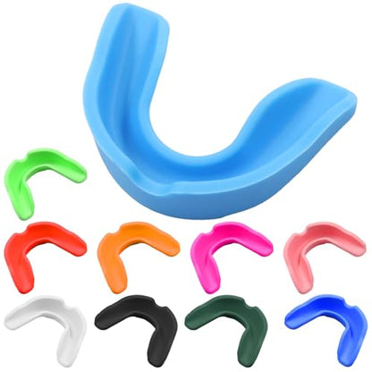 10 Pack Sports Mouth Guards, Gel-Fit, Universal, 10 Colors - color: Multicolor