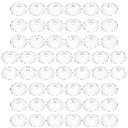 Pawfly 50 Pack Suction Cups, Small Rubber Suction Cups for Home Kitchen Bathroom Organization Christmas Decoration Window (2.2 Inch) - style: 2.2 in 50pcs