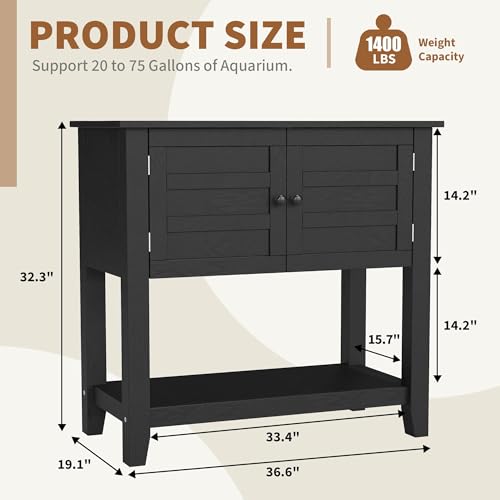 Takywep 20-29 Gallons of Aquarium Bracket with Charging Station and 660 Pounds of Heavy Fish Tank Bracket with Door for Storing Reptile Turtle Tanks