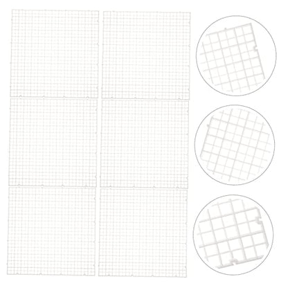 Happyyami 6pcs Fish Tank Divider Isolation Board Aquarium Filtering Plates for Fish Tank Accessory Separation