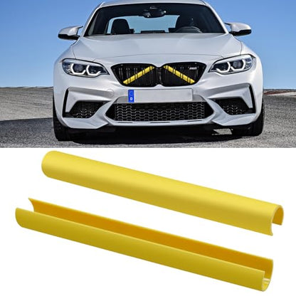 Jaronx Compatible with BMW V Brace Cover, Front Grill Inserts V Bar Brace Trim Covers Compatible with BMW for 1'F20 F21/2'F22 F23/3'F30 F31 F34/4'F32 F33 F36/5' G30 G31/6'G32/7'G11 G12/8'G14 (Yellow) - color: Yellow, size: F30/G30