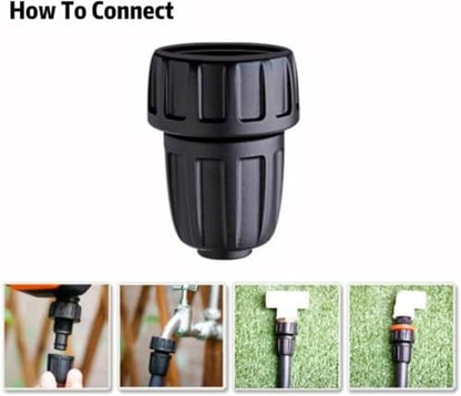 1/2 Inch Drip Irrigation Tubing Faucet Adapter 6 Pack, 3/4" to 1/2" Irrigation System Hose Adapter, 3/4 Inch Faucet Connector Garden Hose Adapter - size: 3/4" to 1/2" Hose Adapter (6 Pack)