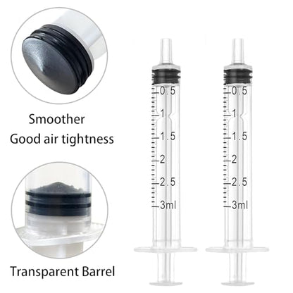 3cc Syringe Without Needle, 3ml Syringe Without Needle, 3ml Oral Syringe, （ 100Pack ） for Scientific Labs, Individually Wrapped - size: 3ml, style: 100